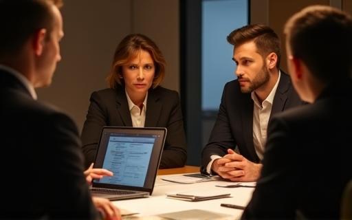 Photo de l'équipe RH en réunion stratégique